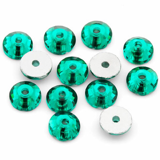 Стразы пришивные стекло ААА 3 мм +-200 шт. Изумруд