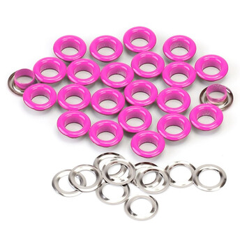 Люверсы заклепка+шайба 6 мм Ø 3 мм 50 шт. Розовый неон