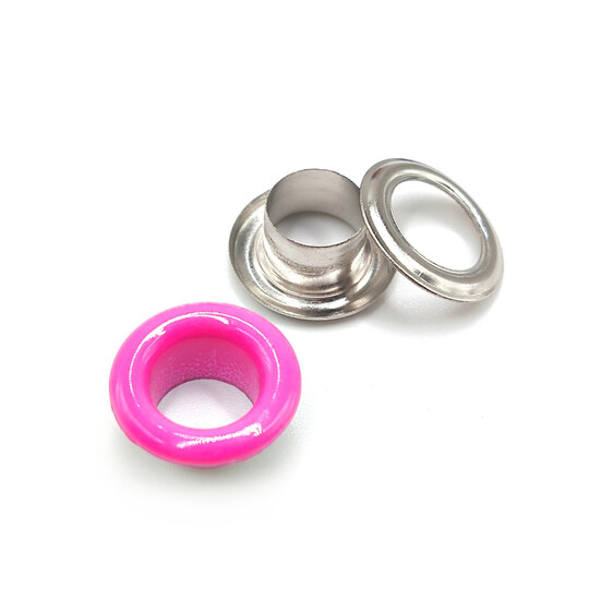 Люверсы заклепка+шайба 6 мм Ø 3 мм 50 шт. Розовый неон