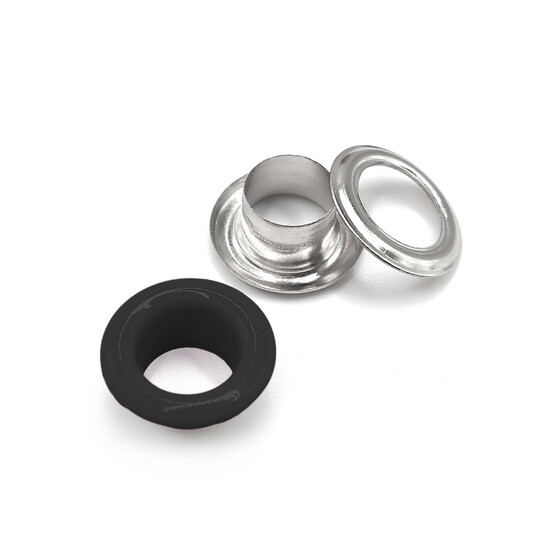 Люверсы заклепка+шайба 6 мм Ø 3 мм 50 шт. Черный матовый