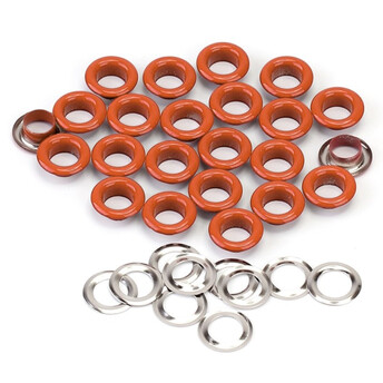 Люверсы заклепка+шайба 6 мм Ø 3 мм 50 шт. Оранжевый