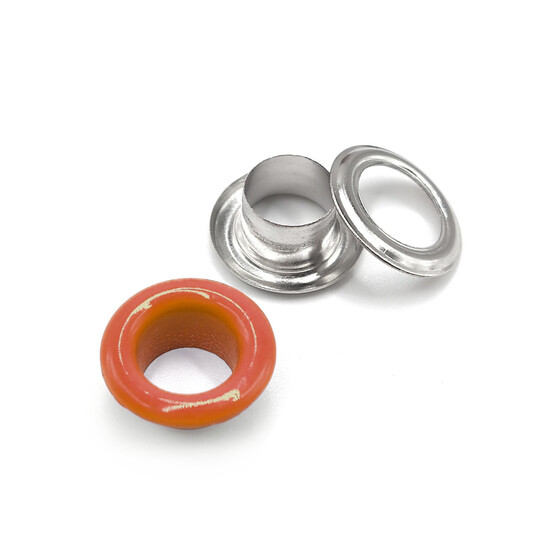 Люверсы заклепка+шайба 6 мм Ø 3 мм 50 шт. Оранжевый