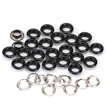 Люверсы заклепка+шайба 6 мм Ø 3 мм 50 шт. Черный