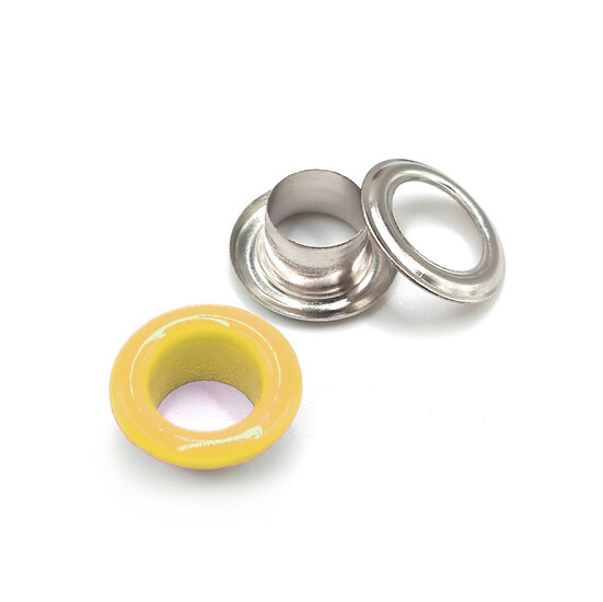 Люверсы заклепка+шайба 6 мм Ø 3 мм 50 шт. Желтый