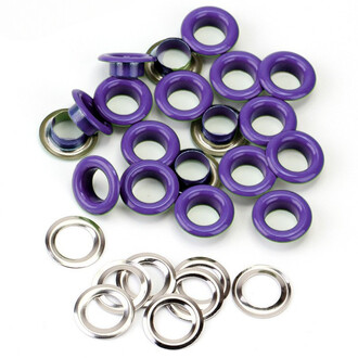 Люверсы заклепка+шайба 6 мм Ø 3 мм 50 шт. Фиолетовый