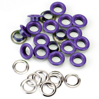 Люверсы заклепка+шайба 6 мм Ø 3 мм 50 шт. Фиолетовый