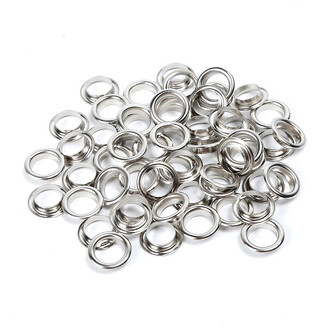 Люверсы заклепка+шайба 6 мм Ø 3 мм 50 шт. Платина