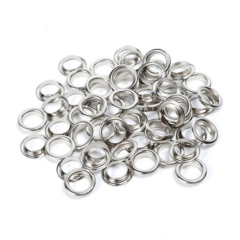 Люверсы заклепка+шайба 6 мм Ø 3 мм 50 шт. Платина