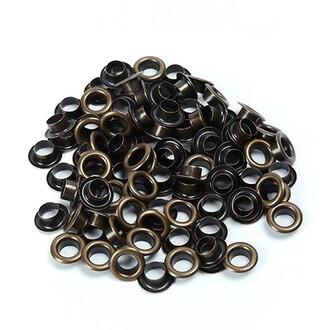 Люверсы заклепка+шайба 6 мм Ø 3 мм 50 шт. Бронзовый