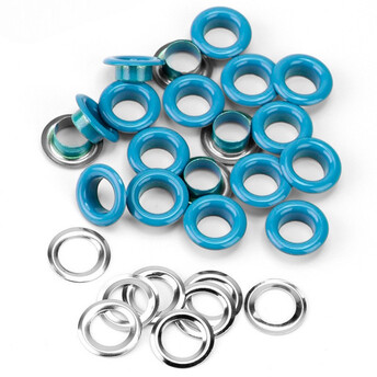 Люверсы заклепка+шайба 6 мм Ø 3 мм 50 шт. Голубой