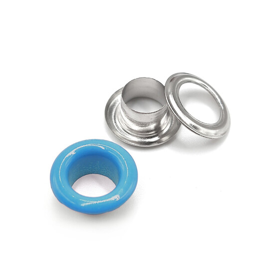 Люверсы заклепка+шайба 6 мм Ø 3 мм 50 шт. Голубой