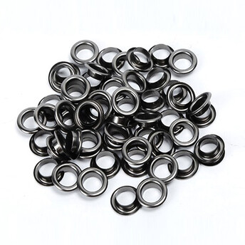 Люверсы заклепка+шайба 6 мм Ø 3 мм 50 шт. Черный Никель