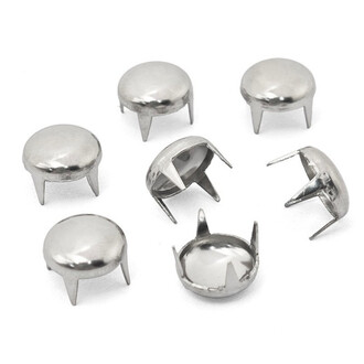Заклепки Грибовидные декоративные 3,5 мм 50 шт. Платина