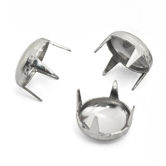 Заклепки Грибовидные декоративные 9 мм 20 шт. Платина