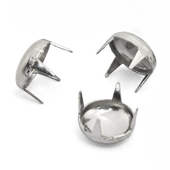 Заклепки Грибовидные декоративные 9 мм 20 шт. Платина