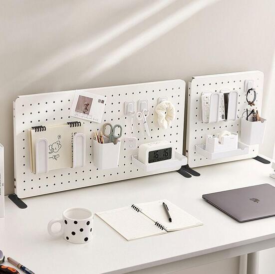 Полочка на органайзер Pegboard/Пегборд для рукоделия 27х5,5х10 см 1 шт. Белый