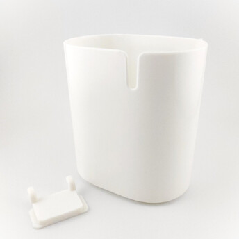 Стакан на органайзер подставка Pegboard/Пегборд для рукоделия 11х10х7 см 1 шт. Белый