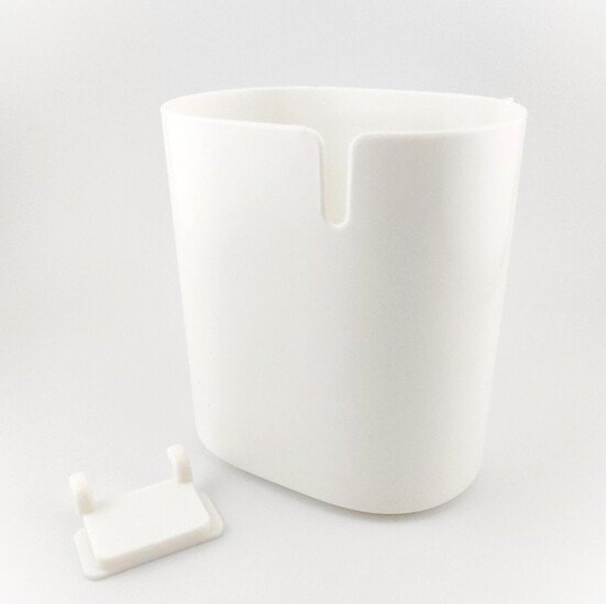 Стакан на органайзер подставка Pegboard/Пегборд для рукоделия 11х10х7 см 1 шт. Белый