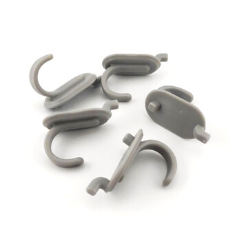 Крючок на органайзер Pegboard/Пегборд для рукоделия 4х2,5х3 см 5 шт. Серый