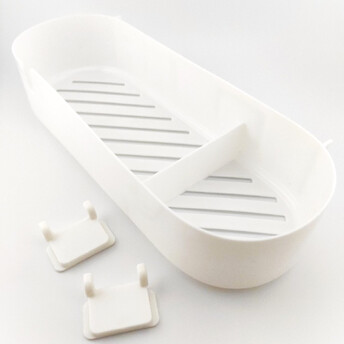 Полочка на органайзер Pegboard/Пегборд для рукоделия 27х5,5х10 см 1 шт. Белый