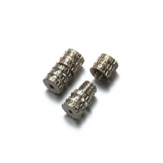 Замок закрутка винтовой для бижутерии 7х4 мм Ø 0,8 мм 20 шт. Платина