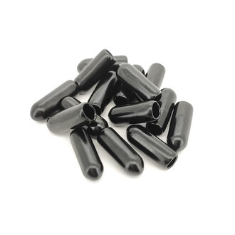 Наконечники на ободок резиновые 15 мм Ø 4 мм 20 шт. Черный