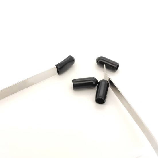 Наконечники на ободок резиновые 15 мм Ø 5 мм 20 шт. Черный