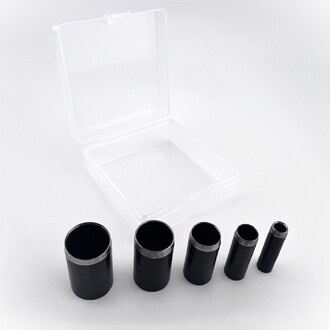 Пробойники просечка в коробке круглая перфорация 4/6/9/12/14 мм 5 шт. Черный