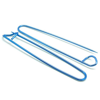 Шпилька булавка вязальная 15х2,2 см 1 шт. Синий