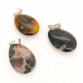 Уценка!!! Кулон капля 16х6х34 мм 1 шт. в ассортименте