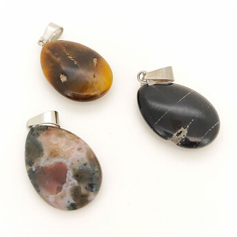 Уценка!!! Кулон капля 16х6х34 мм 1 шт. в ассортименте