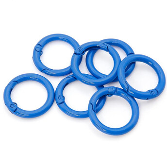 Карабин кольцо 24х4 мм 1 шт. Синий