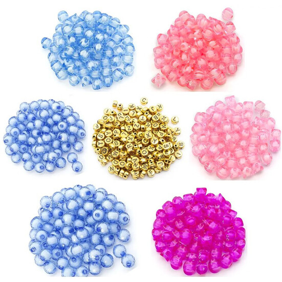 Набор для изготовления украшений №11 17х10х2 см 15 отделений ±132 г (±408 шт.)