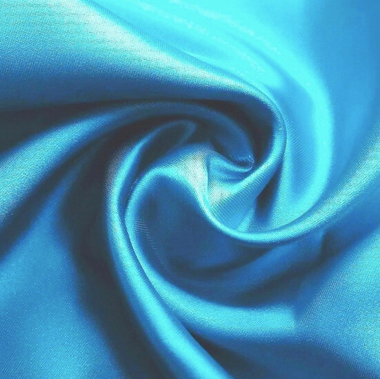Ткань атлас LuxFabric 115 г/м² 1,5 м 1 м Синий