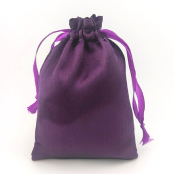 Подарочный мешочек из атласа 9х13 см (+-5 мм) 1 шт. Фиолетовый