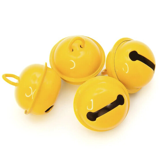 Бубенчик подвеска, 5шт., размер 22мм, цвет Желтый