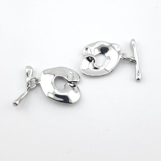 Замок тогл Asti медный позолота 16мм/19 мм 1 шт. Белое золото