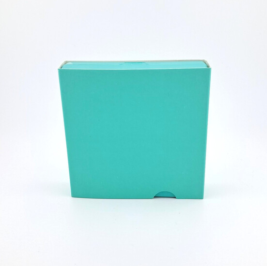 Ювелирная упаковка для украшений + подарочный пакет 9х9х2 см 1 шт. Тиффани