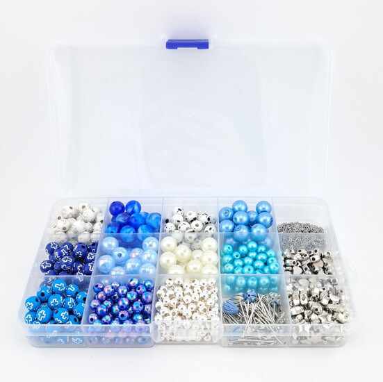 Набор Milada для изготовления украшений из бусин 17х10х2 см 10 цветов
