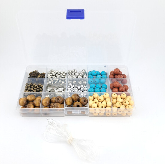 Набор Modern Ethno для изготовления украшений из бусин 17х10х2 см 7 цветов