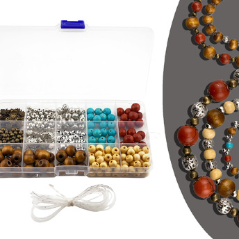 Набор Modern Ethno для изготовления украшений из бусин 17х10х2 см 7 цветов