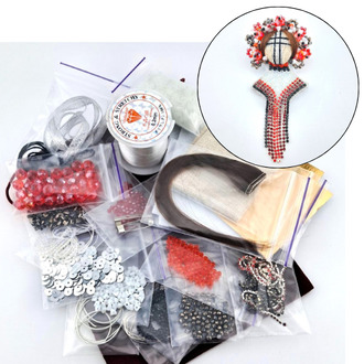 Набор Мотанка Берегиня ❤️ для изготовления брошек 7х5 см полный комплект в мешочке