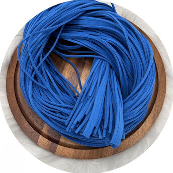 Шнур замшевый Плоский 2,6 мм 100 см Синий