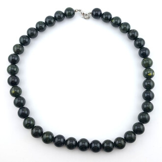 Ожерелье из камня Змеевик 6 мм 45 см 1 шт.