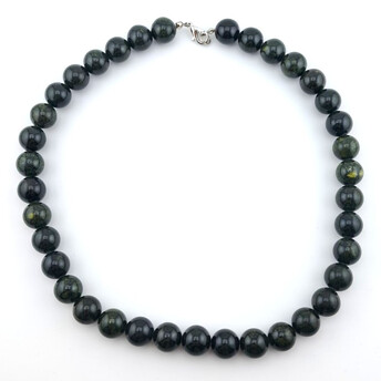 Ожерелье из камня Змеевик 6 мм 45 см 1 шт.