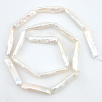 Жемчужины Pearl Wands 5-6 мм ±39 см 16 шт. Серебряный