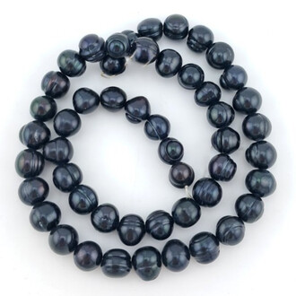 Жемчужины Holographic Black 6-8 мм ±40 см 50 шт. Черный с переливом