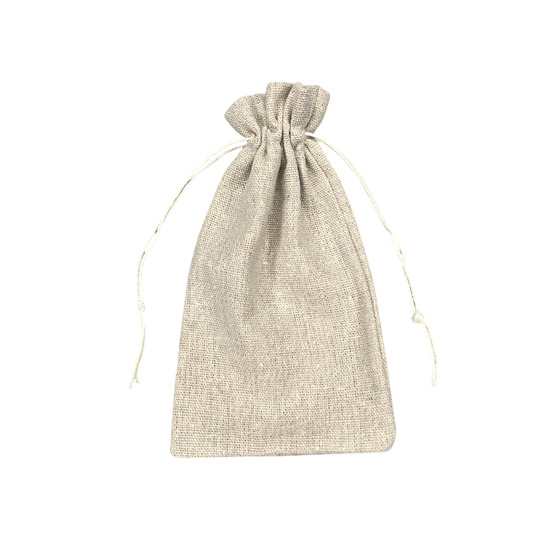 Подарочный мешочек из мешковины 9,5х16,5 см (+-5 мм) 1 шт. Бежевый