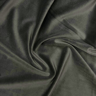 Ткань велюр стрейч LuxFabric 220 г/м² 1,50 м Серо-оливковый