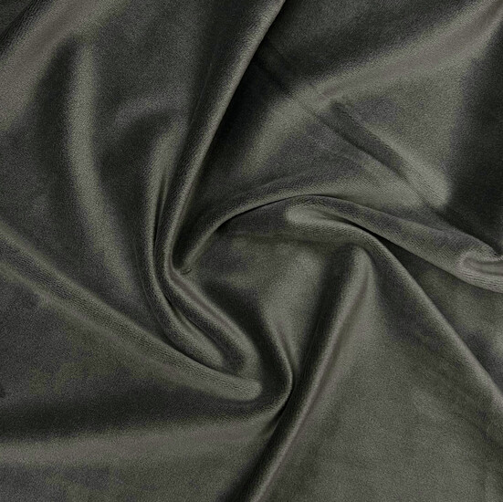 Ткань велюр стрейч LuxFabric 220 г/м² 1,50 м Серо-оливковый